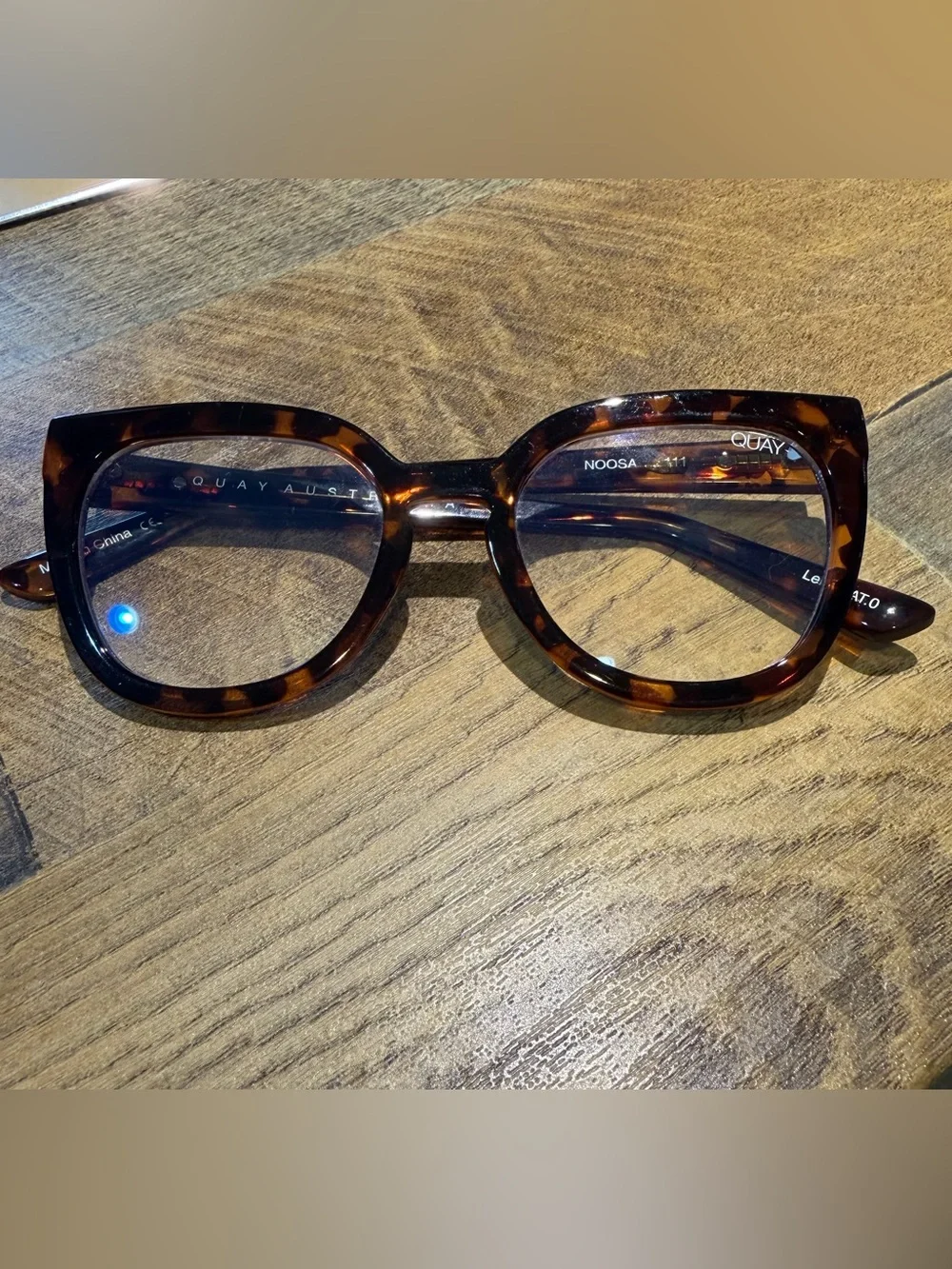 Quay Australia Noosa Tortoise Blue light glasses